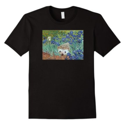Van Gogh Irises and Hedgehog